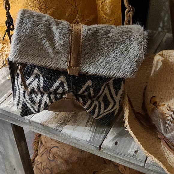 NWT NEW MYRA CROSSBODY BAG FUR LEATHER - Picture 3 of 16